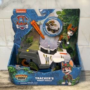 Paw Patrol Jungle Pups TRACKERS MONKEY Vehicle Launcher Transforms Spin Master